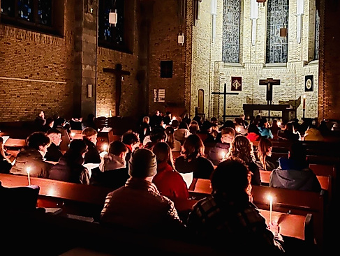Die Osternacht in der Friedenskirche Eilbek