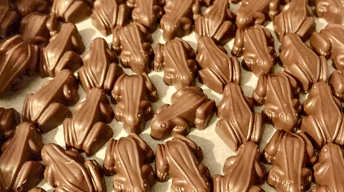 Schokofrösche Rosinenfischer