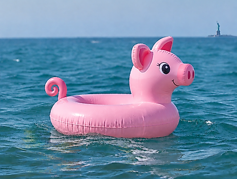 Einhorn-Schwimmring im offenen Meer – 26 Oct 2026, 8.53 pm
