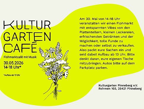 Beschreibung zum Kulturgarten Cafe, wie im Text auch angegeben