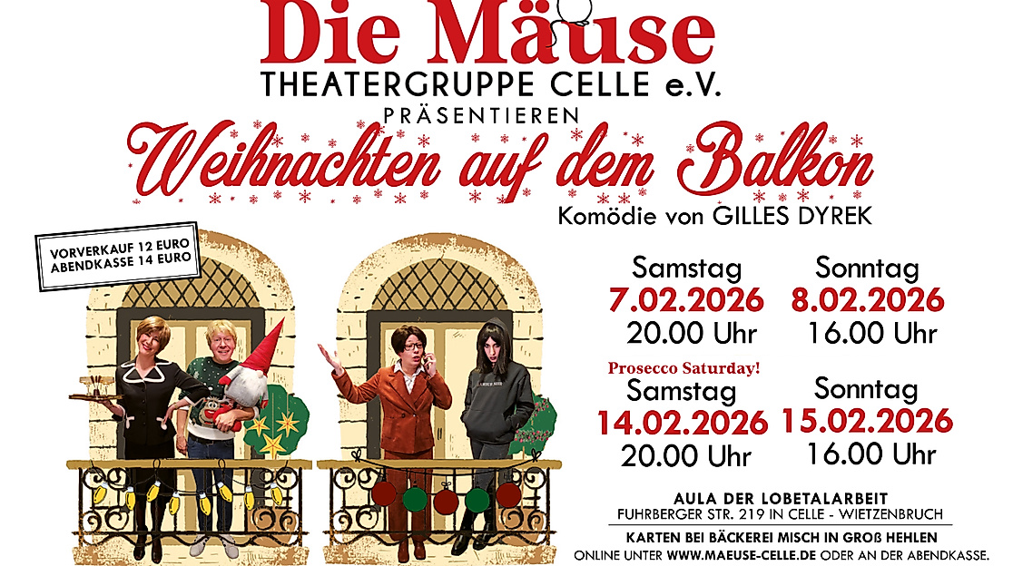 Premiere "Weihnachten auf dem Balkon" der Theatergruppe "Die Mäuse"