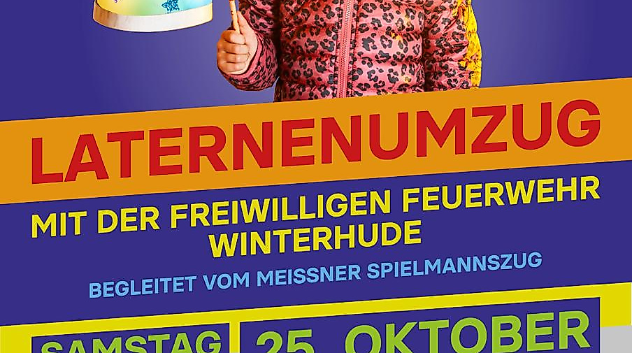 Plakat Laterne Winterhude