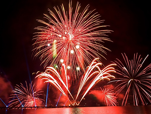 funkelndes Feuerwerk