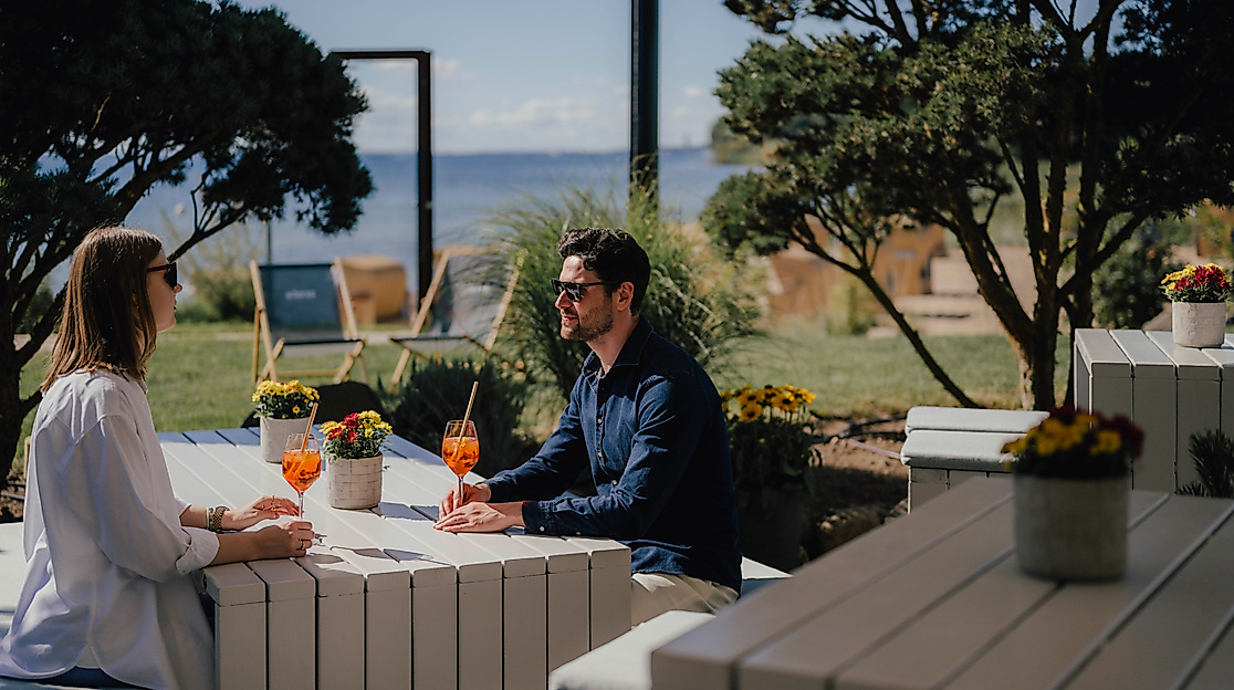 Drink an der beachbar