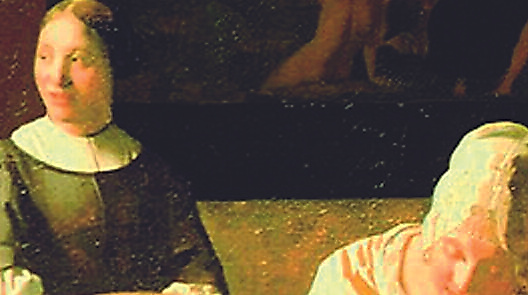 Historische Szene mit zwei Frauen