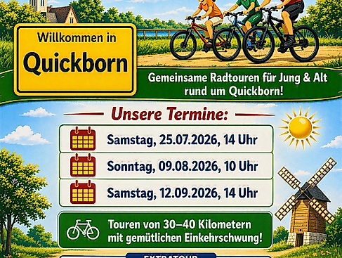 Fahrradtouren-Terminplakat