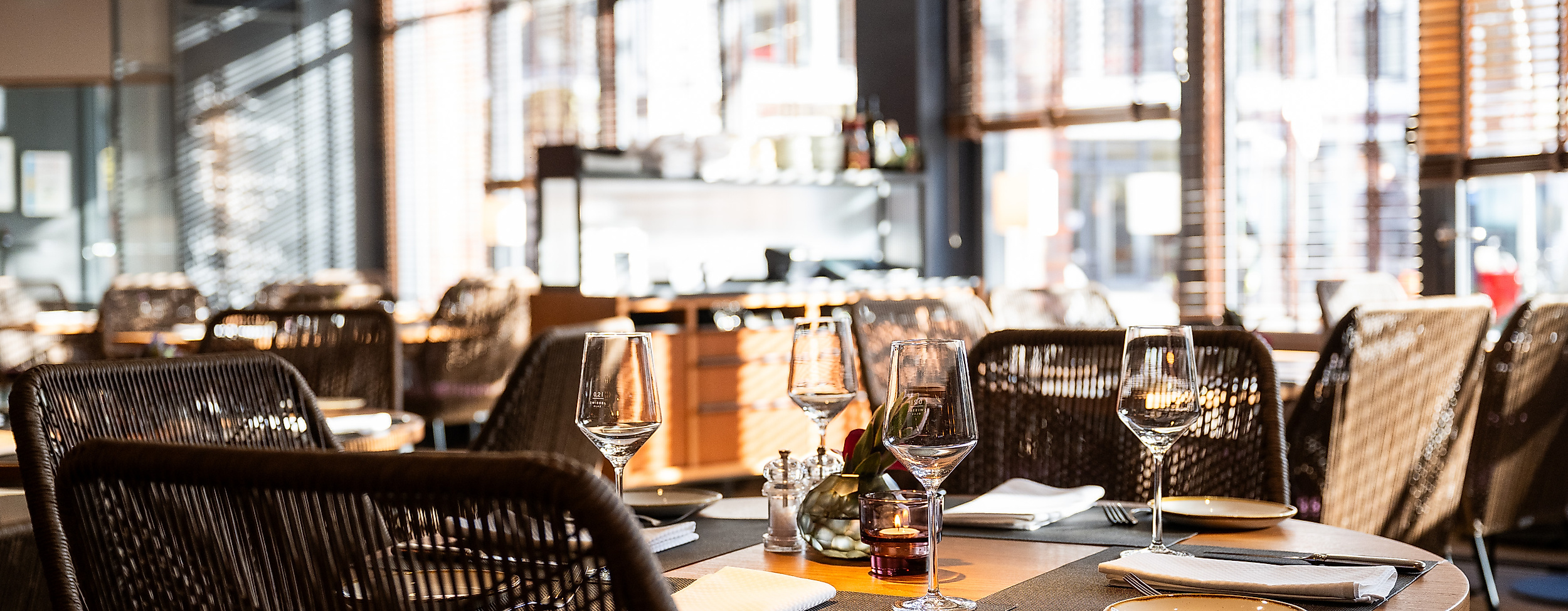 Elegantes Restaurantambiente