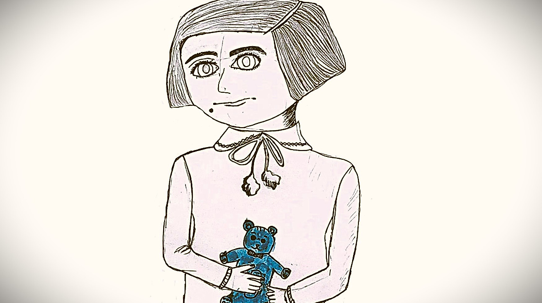 Arbeit der Schülerin Anastasia, wurde zum Titelbild der Ausstellung