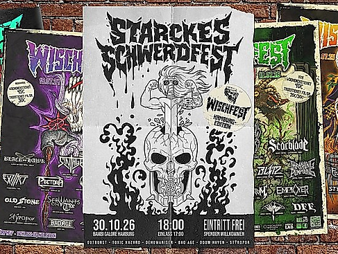 Konzertposter von "Starckes Schwerdfest" im Bambi Galore am 30.10.2026
