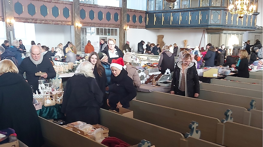 Adventsmarkt in der Kirche, Wesselburen