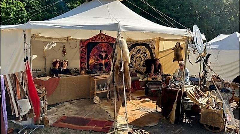 Händler auf dem Mittelalterfest 2023