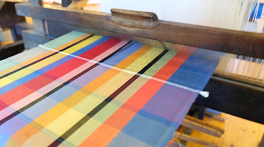 Weben im Handwerkermuseum