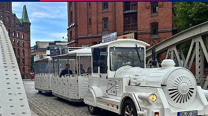 Bimmelbahn in der Speicherstadt