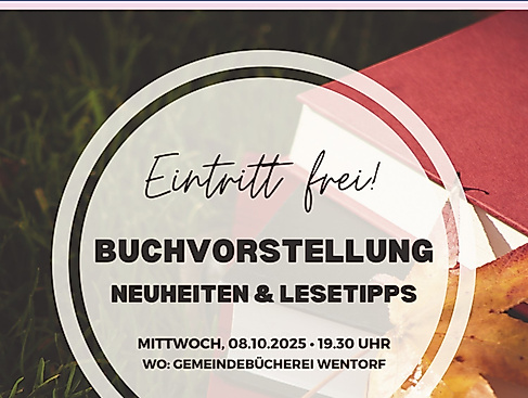 Ankündigung Buchvorstellung Oktober 2025