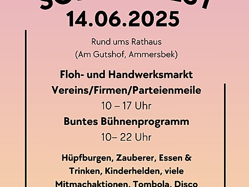 Ammersbeker Sommerfest Flyer