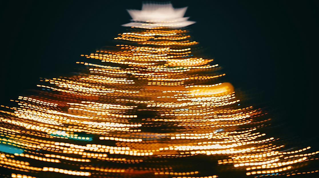 Weihnachtsbaum mit Langzeitbelichtung