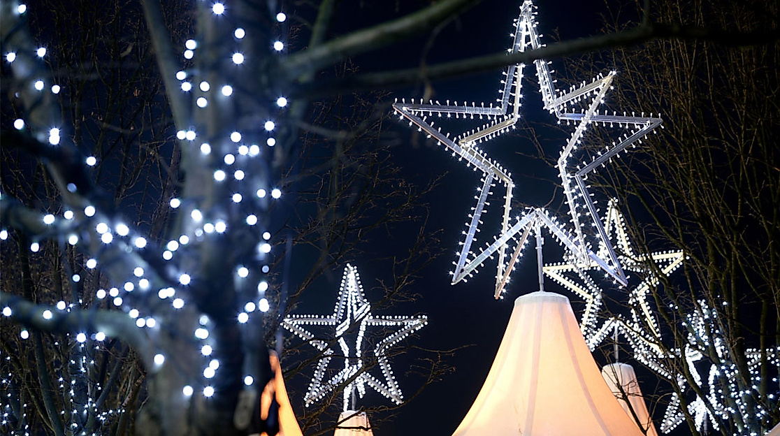 Beleuchtung auf den Weihnachtsmärkten Hamburg