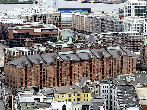 Speicherstadt von oben