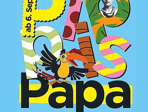 Plakatmotiv "Pippis Papa und eine wirklich wahre Geschichte aus dem Pazifik"