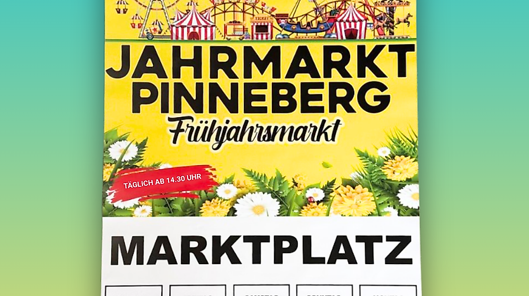 Plakat zum Frühjahrsmarkt