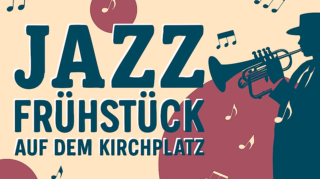 Motiv Jazz Frühstück auf dem Kirchplatz