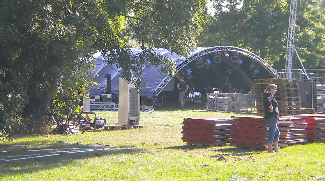 Aufbau Wutzrock Festival