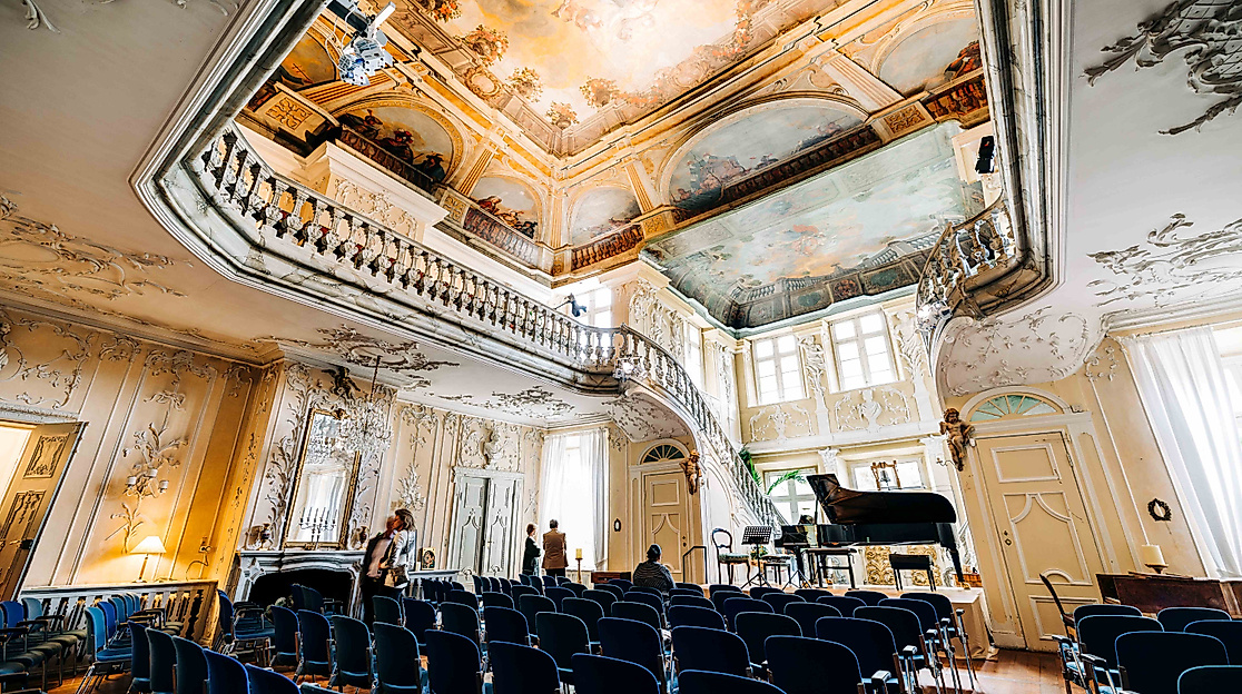 Barocksaal im Herrenhaus - Kultur Gut Hasselburg