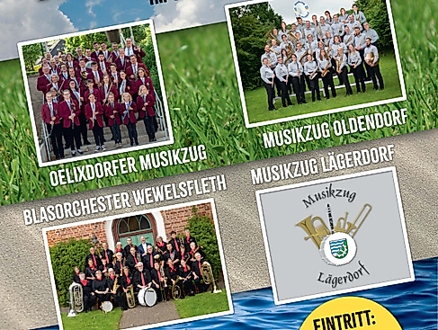 Konzert der Musikvereine am 07.06.2026 im Colosseum Wilster! Musik, Kaffee & Kuchen erleben