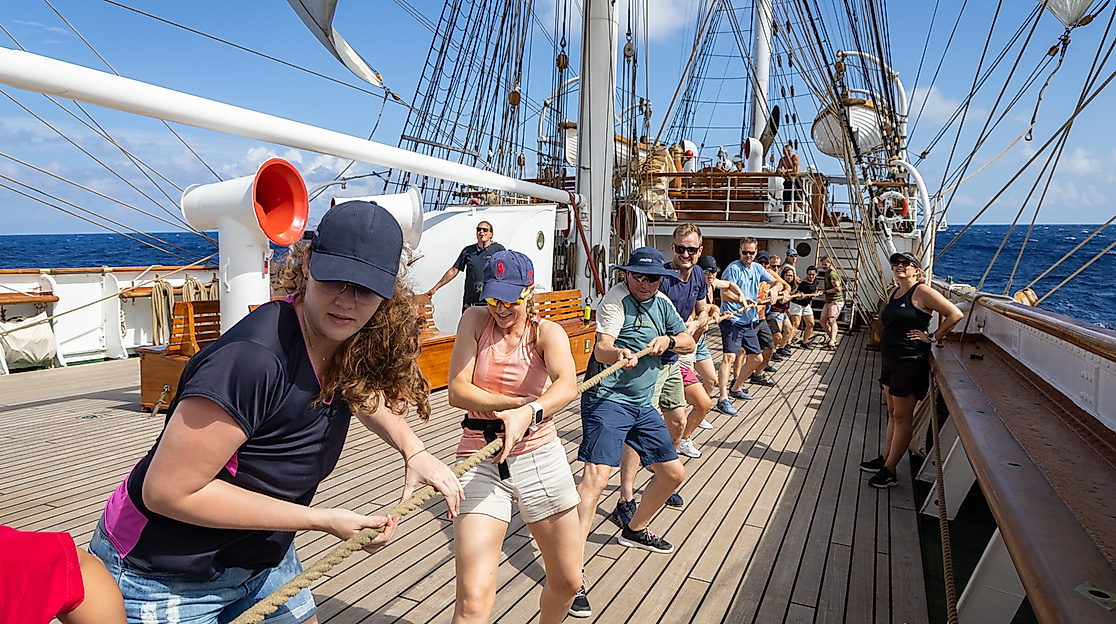 Statsraad Lehmkunl Decksarbeit