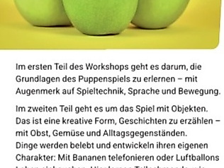 Fortbildung Erzählen: "Sprach die Bohne zur Melone ..."
