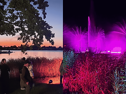 See in Flammen