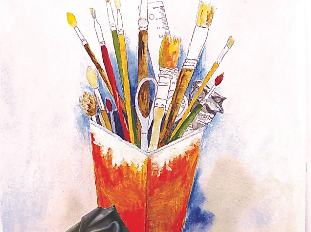 Mit Herz und Pinsel Bild von Eva Diestelmann