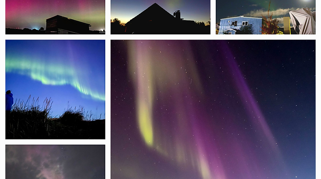 Polarlichter in der Arktis und über OH