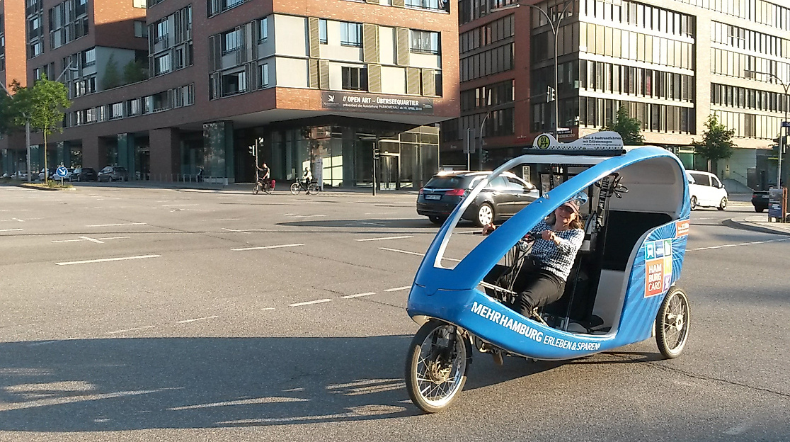 Stadtrundfahrt per E-Rikscha & Fahrrad
