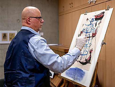 Michael Blümels Werksequenz „fliehendes licht“ zu Briefen von Rainer Maria Rilke