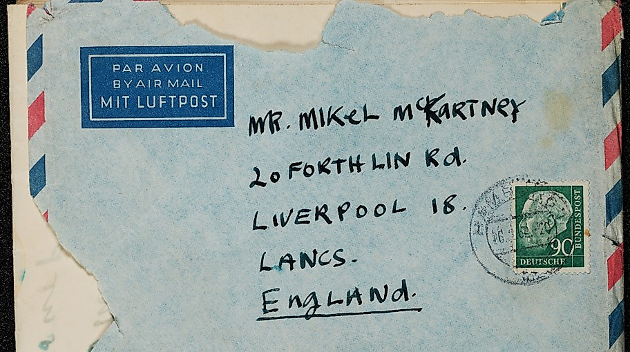 Brief von Stuart Sutcliffe