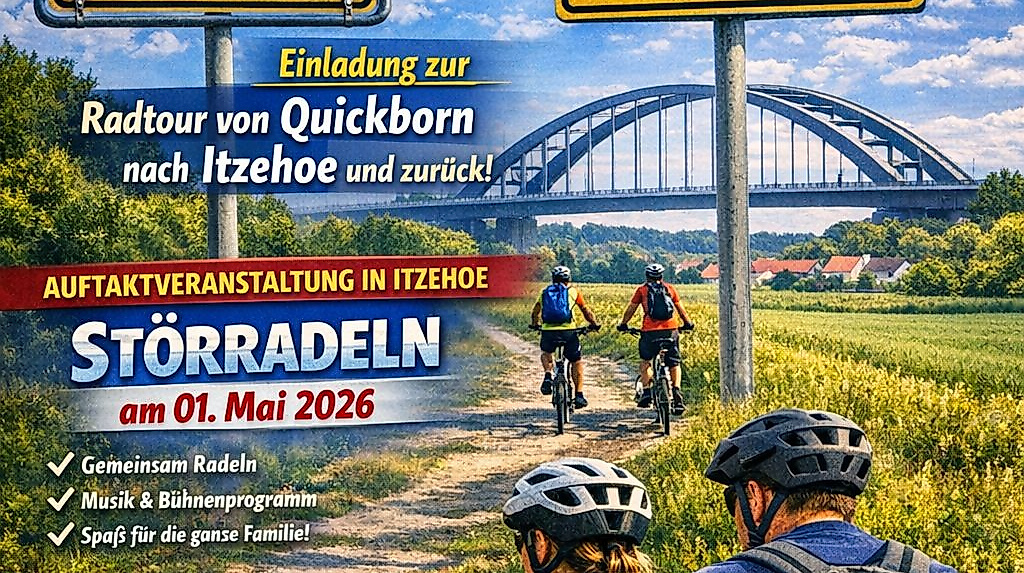 Einladung zur Radtour von Quickborn nach Itzehoe und zurück !