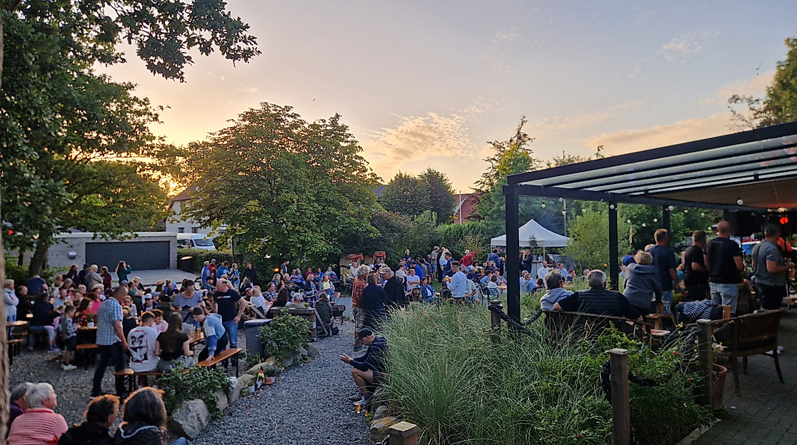 Abendstimmung im Biergarten