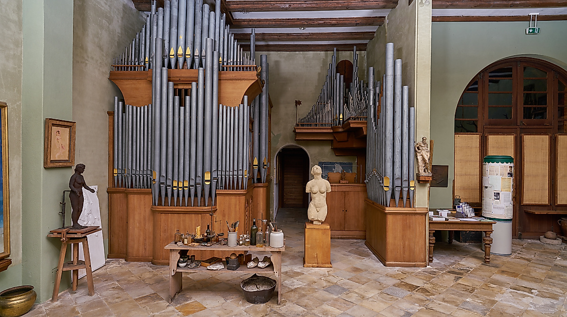 Künstleratelier von Hugo Körtzinger mit Walcker-Orgel Opus 2576