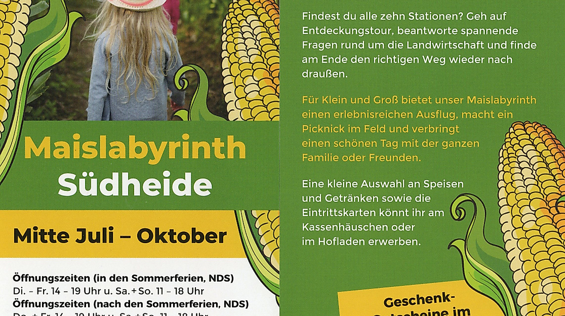 Maislabyrinth Südheide 2025