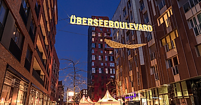 Christmas market at the HafenCity