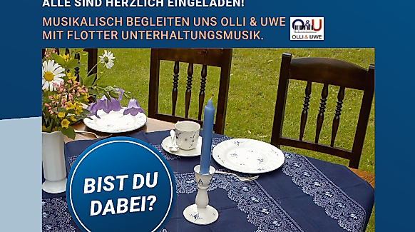 Picknick in Blau