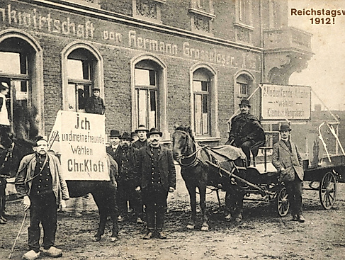 Wahlkampf für die Reichstagwahl 1912