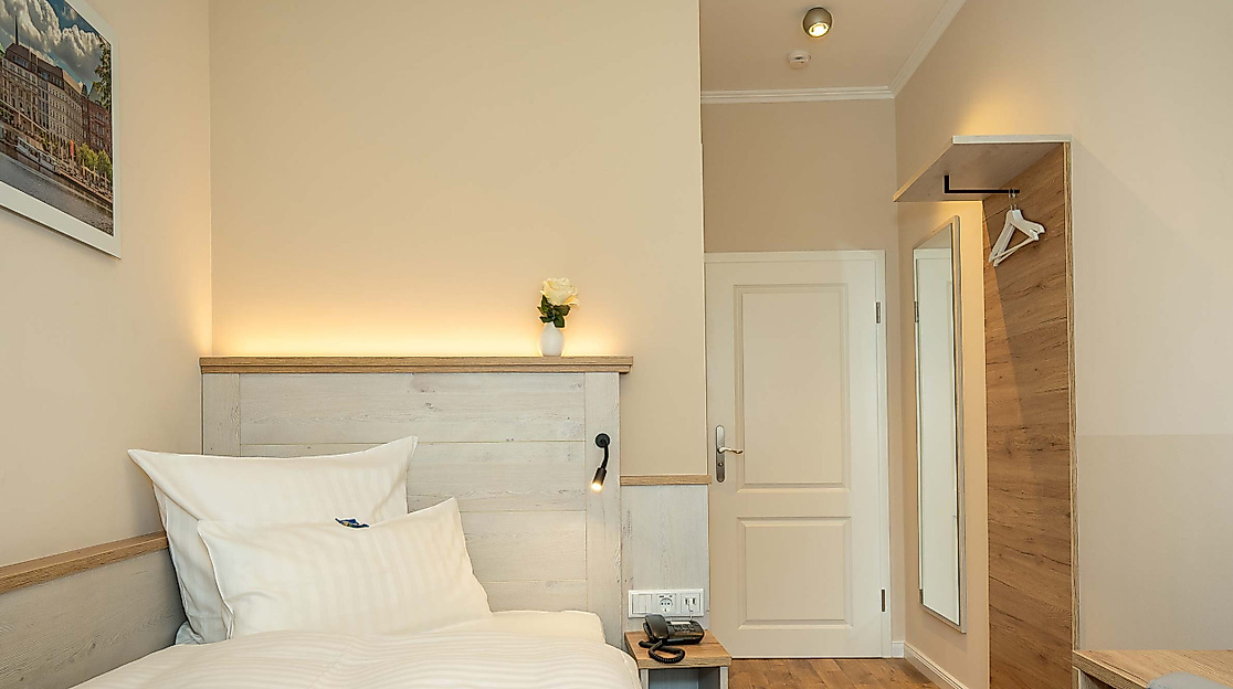 Hotel Rosengarten Hamburg: Einzelzimmer