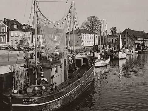 Hafen von Neustadt in Holstein, 1959