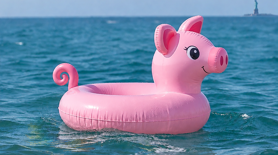 Einhorn-Schwimmring im offenen Meer – 26 Oct 2026, 8.53 pm