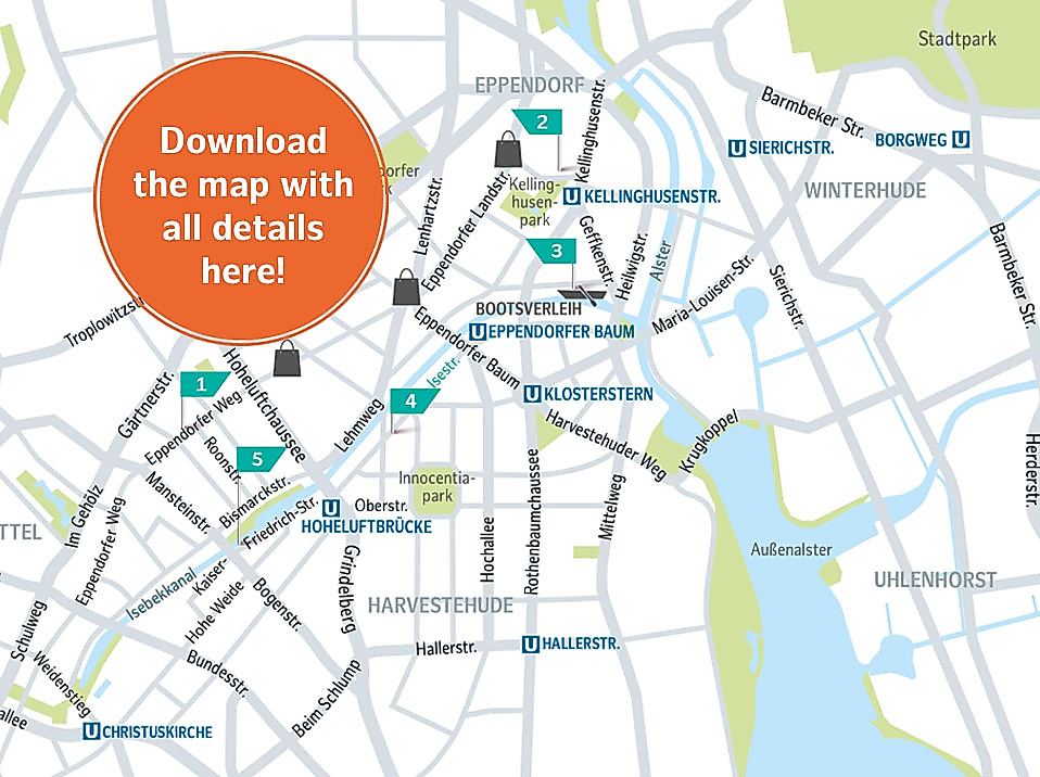 Boulevard route: Hamburg’s favourites: Eimsbüttel and Eppendorf 