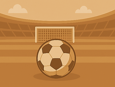 Fußballplatz in braun