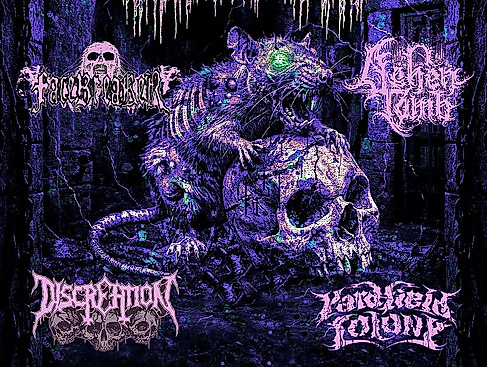 Inhuman Condition, Facebreaker, Ashen Tomb, Discreation & Yardfield Colony