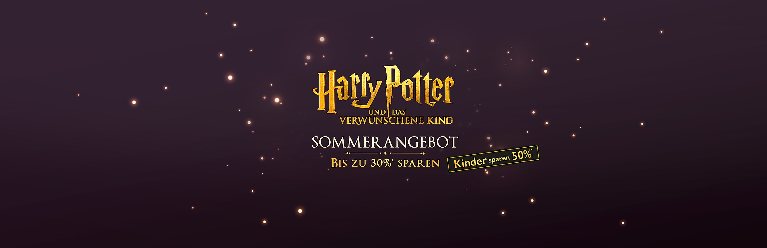 Harry Potter Sommerangebot 30 % sparen